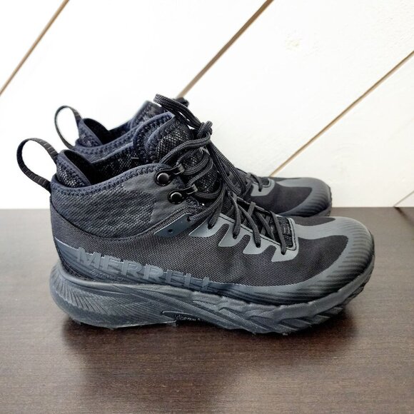 NEW Merrell Mens Size 6 Agility Peak 5 Tact Mid GTX Black Hiking Boots//  11CT - Picture 1 of 8
